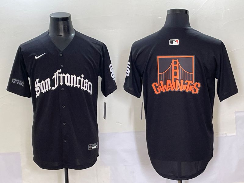 Men 2025 San Francisco Giants Blank Black Five generations Joint Name Nike MLB Jersey style 4->san francisco giants->MLB Jersey